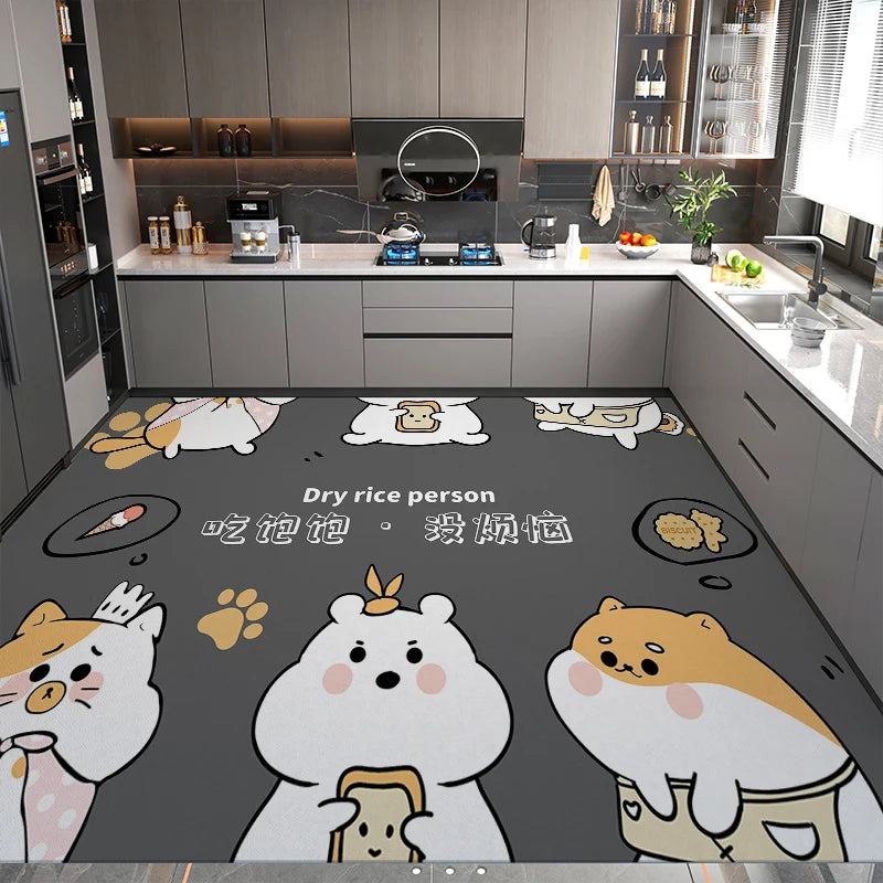 Modern Minimalist Balcony Washable Carpet