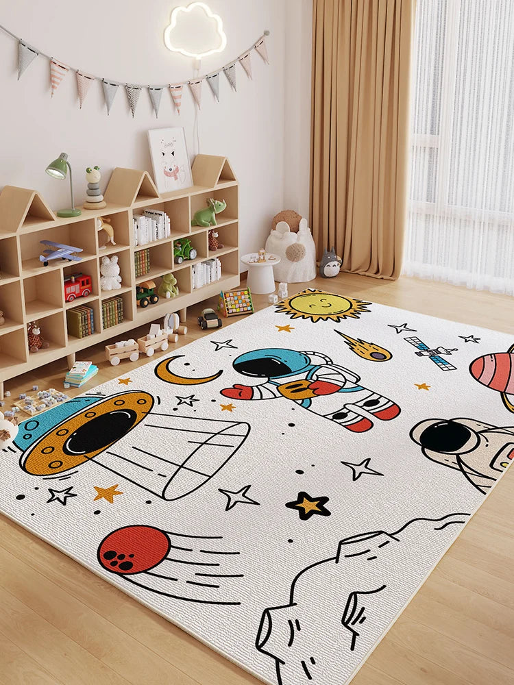 Cartoon Style Carpets Large Area Bedroom Decor Soft Carpet