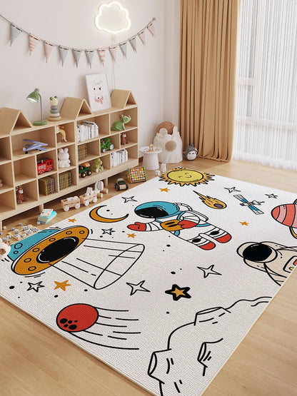 Cartoon Style Carpets Large Area Bedroom Decor Soft Carpet