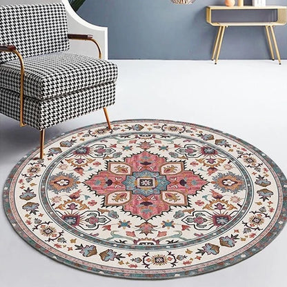 Moroccan Style Living Room Decoration Round Carpet