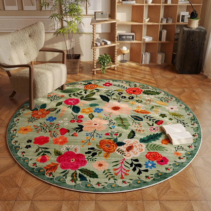 Flower Pattern Rugs For Bedroom Home Fluffy Soft Rug