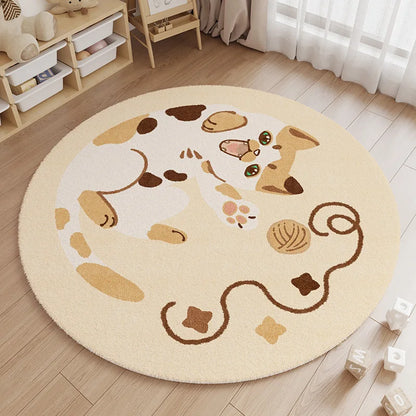 Animal Patterns Carpets for Living Room Fluffy Soft Bedroom Decor Carpet
