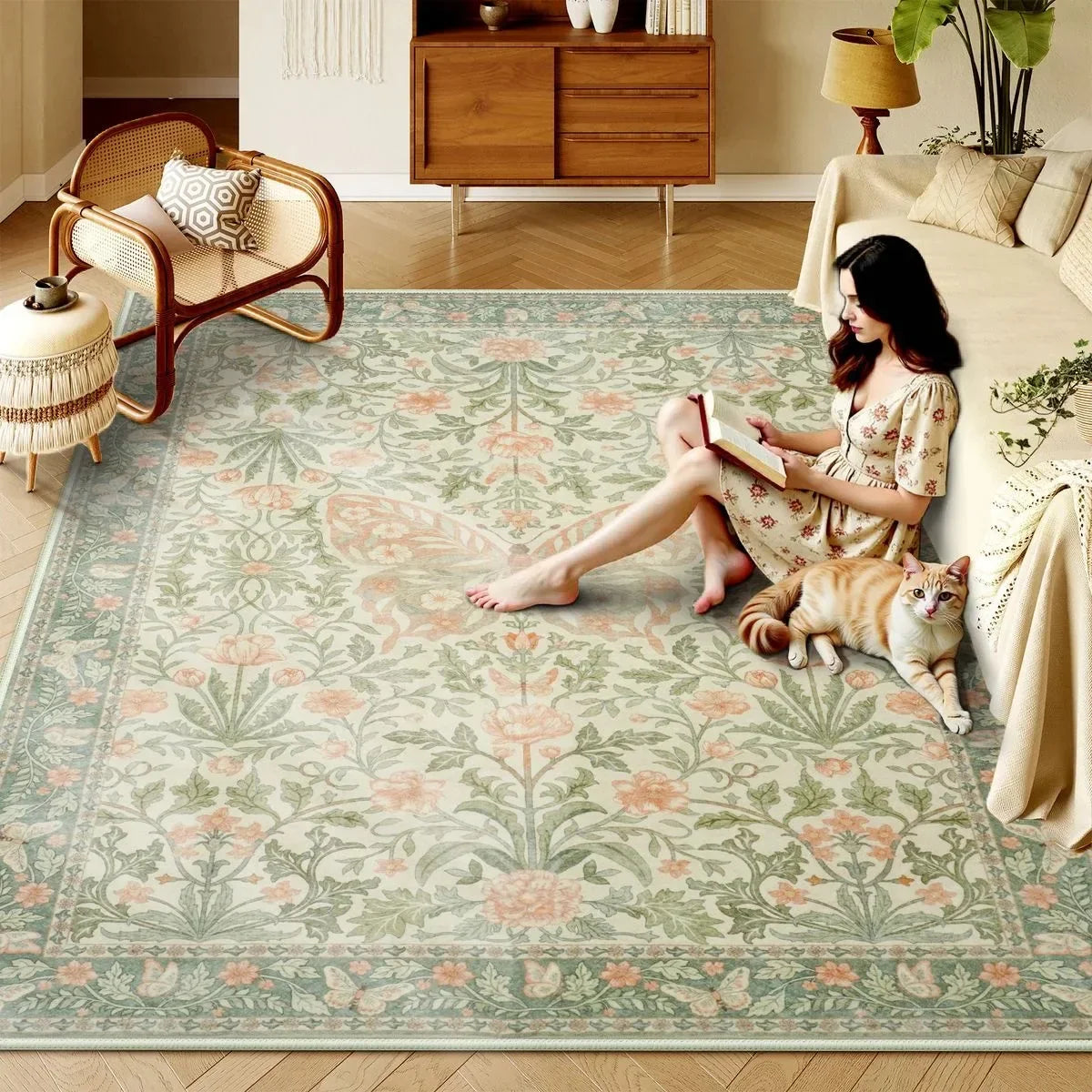 Bohemian Living Room Non-slip Rug