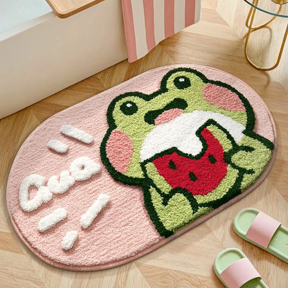 Cartoon Frog Entrance Carpet