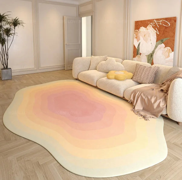 Heterogonal Bedroom Decor Plush Carpet