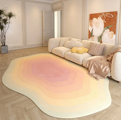 Heterogonal Bedroom Decor Plush Carpet