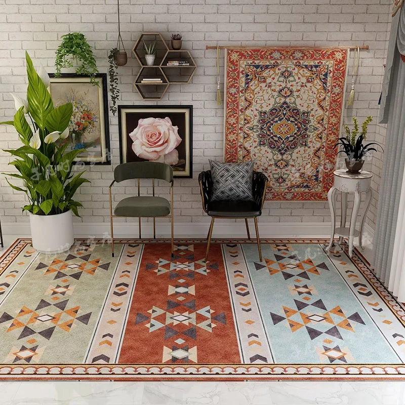 American Retro Living Room Decoration Carpet Minimalist