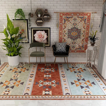 American Retro Living Room Decoration Carpet Minimalist