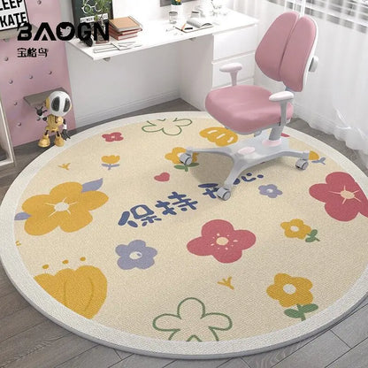 Space Man Cute Round Carpet Home Decor Large Area Rugs