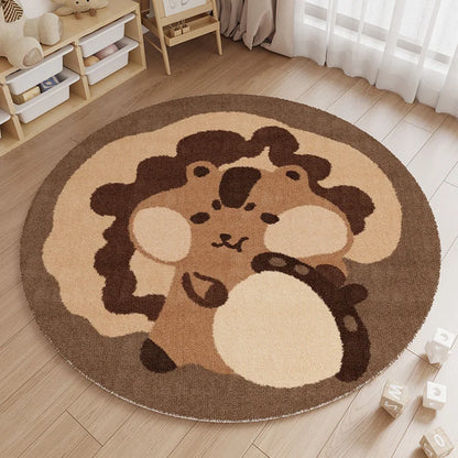 Animal Patterns Carpets for Living Room Fluffy Soft Bedroom Decor Carpet