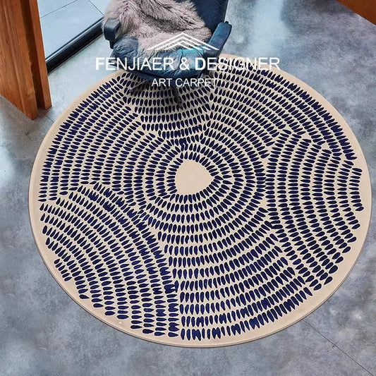 Modern Senior Style Round Carpet Big Size Non-slip Living Room Rug