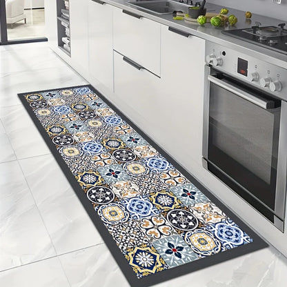 American-Style Flannel Kitchen Rug