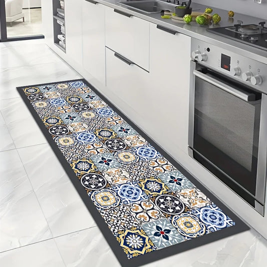 American-Style Flannel Kitchen Rug