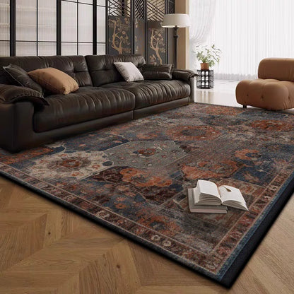 Boho Live Room Rug Antiskid Retro Decoration Home Carpet