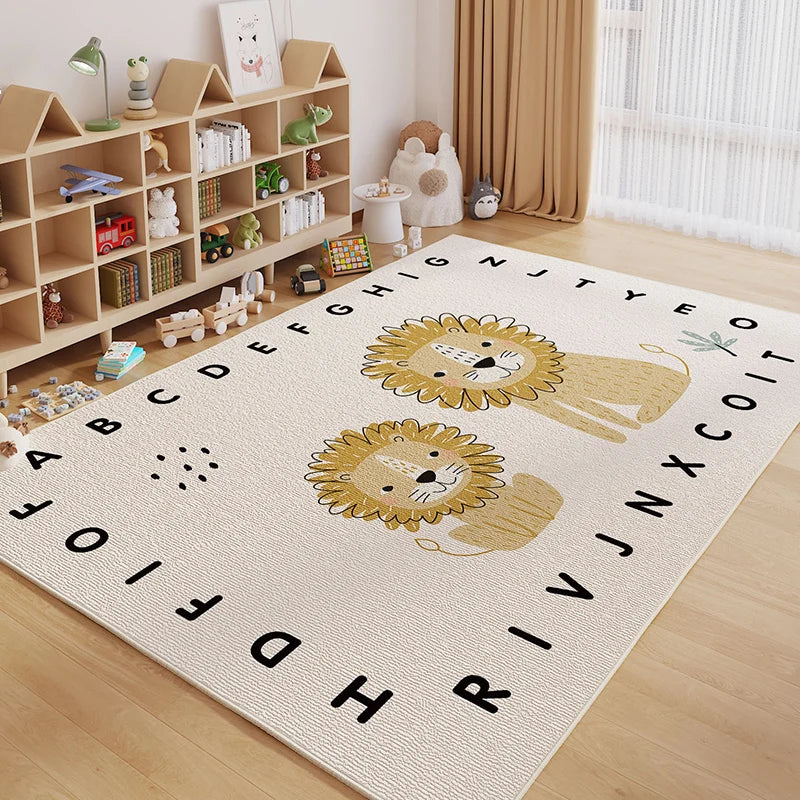 Cartoon Style Carpets Large Area Bedroom Decor Soft Carpet