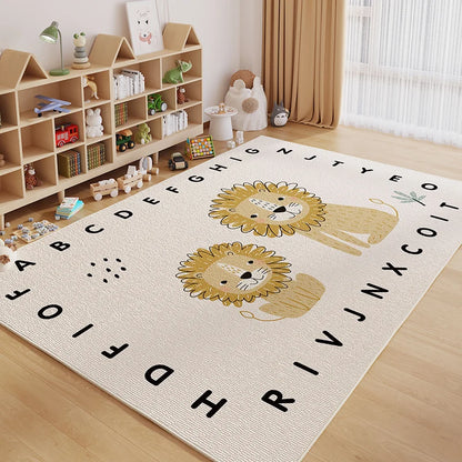 Cartoon Style Carpets Large Area Bedroom Decor Soft Carpet