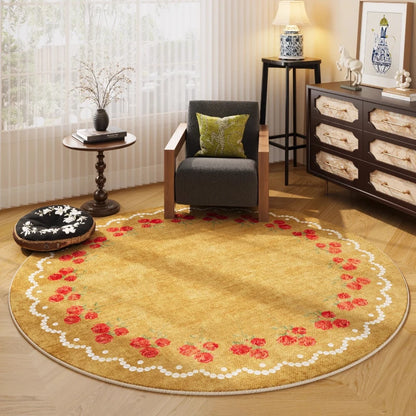 Modern Style Bedroom Decor Round Carpet