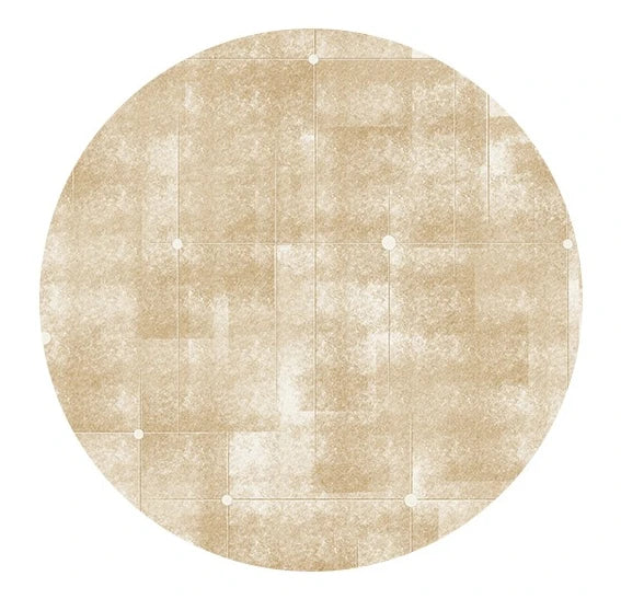 Cream Style Bedroom Decor Round Carpet