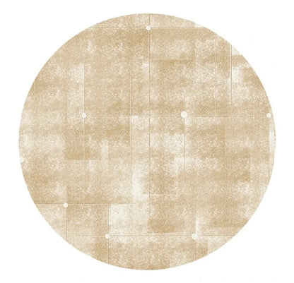 Cream Style Bedroom Decor Round Carpet