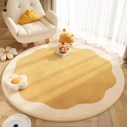 2025 New Style Ins Round Imitation Cashmere Rug