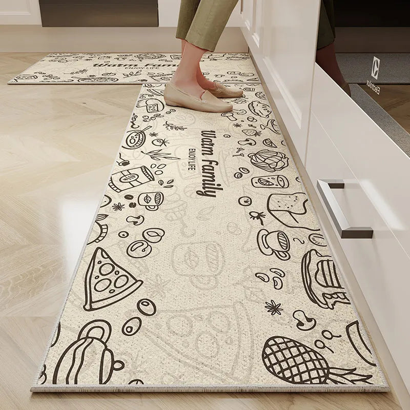 1/2PC Cartoon Easy To Manage Kitchen Floor Mat