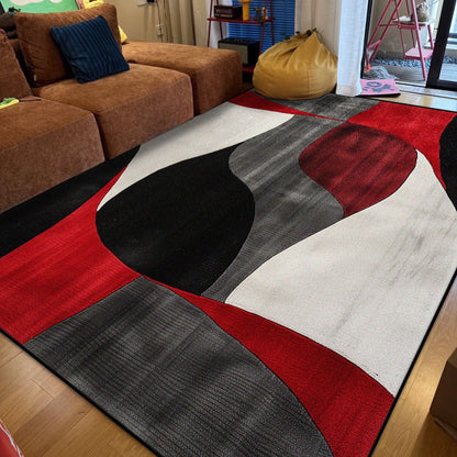 Modern Abstract Living Room Rug Large Size Antiskid
