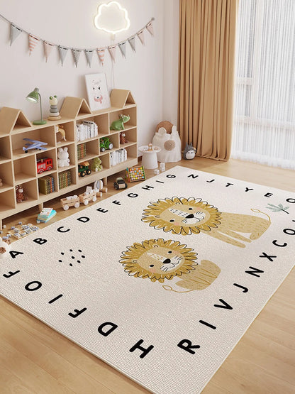 Cartoon Style Carpets Large Area Bedroom Decor Soft Carpet