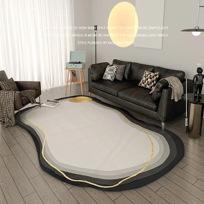 Heterogonal Bedroom Decor Plush Carpet