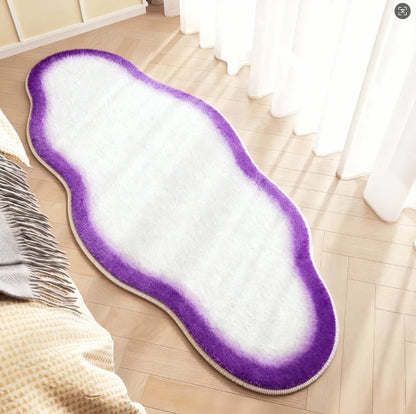 Irregular Shape Rugs for Bedroom Thick Plush Living Room Decoration Cloud Carpet