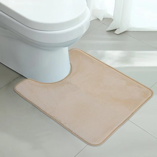 U-Shape Anti-Slip Absorbent Bathroom Toilet Mat