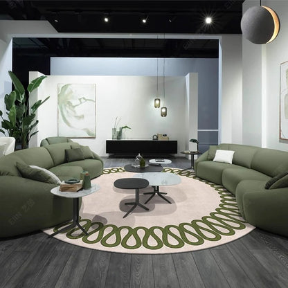 Modern Style Living Room Decoration Round Carpet