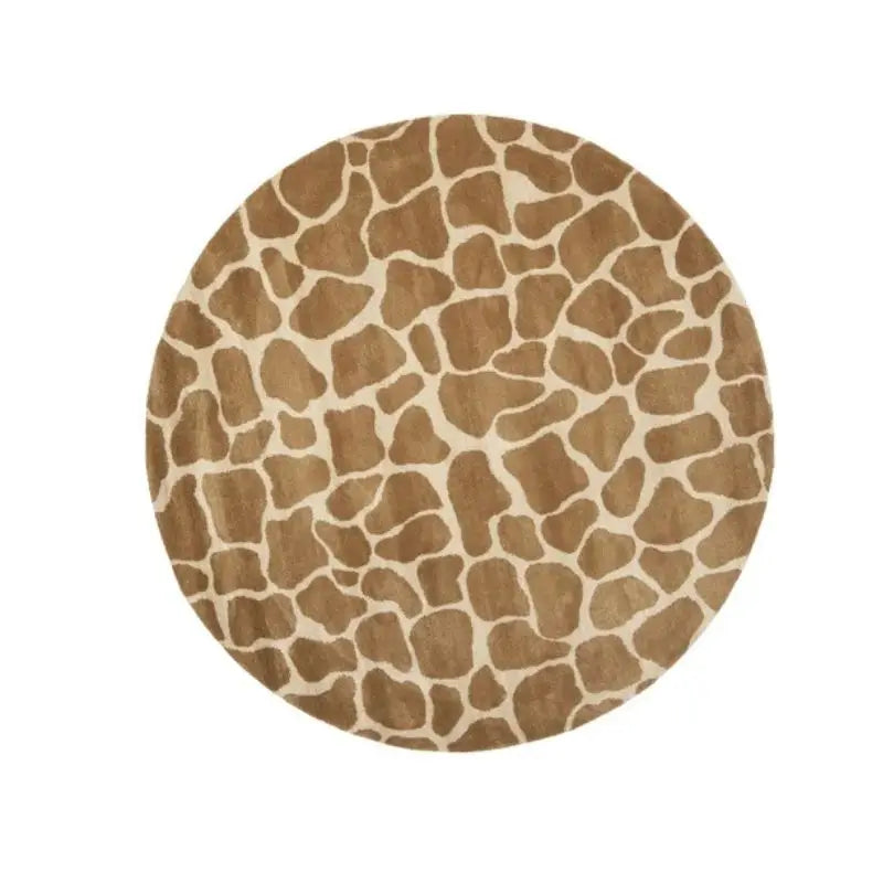 Animal Texture Fluffy Carpet Living Room Giraffe Plush Nursery Play Mat