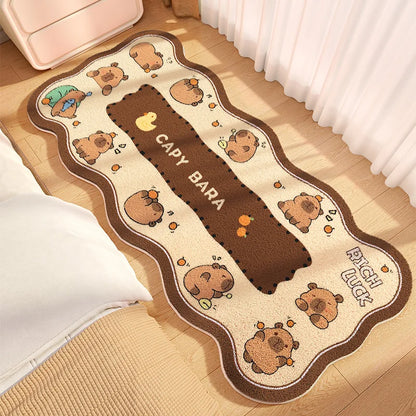 Cartoon Style Bedroom Decor Plush Carpet