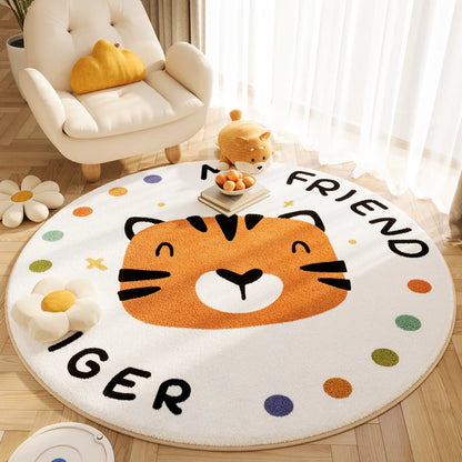 2025 New Style Ins Round Imitation Cashmere Rug