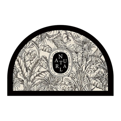 American Retro Semi-Circular Bathroom Diatomite Absorbent Floor Mats