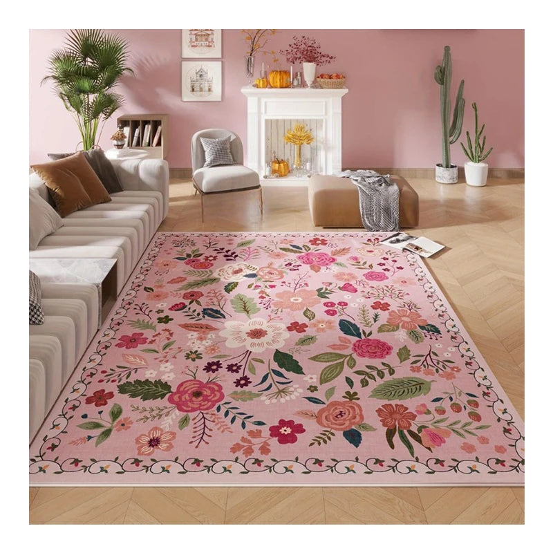 Luxurious Vintage Floral Area Mat Non-Slip