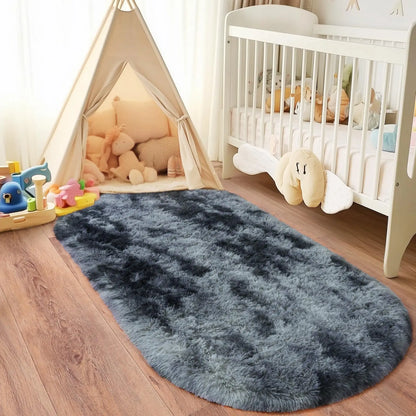 Thickened Plush Carpet Oval For Children's Room