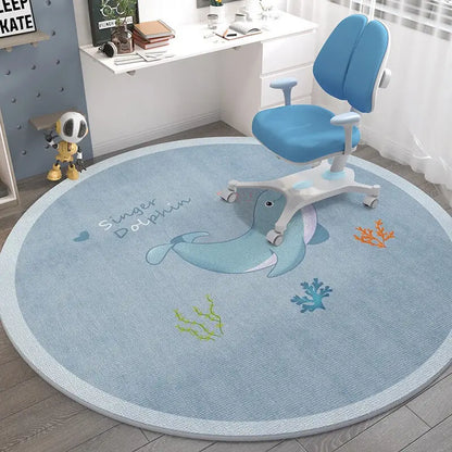 Space Man Cute Round Carpet Home Decor Large Area Rugs