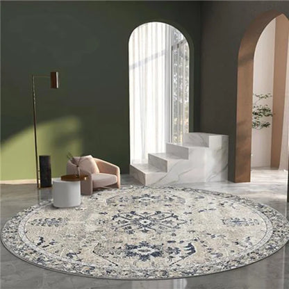 Moroccan Style Living Room Decoration Round Carpet