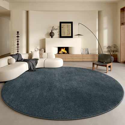 Minimalist Style Bedroom Decor Round Carpet