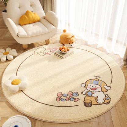 2025 New Style Ins Round Imitation Cashmere Rug
