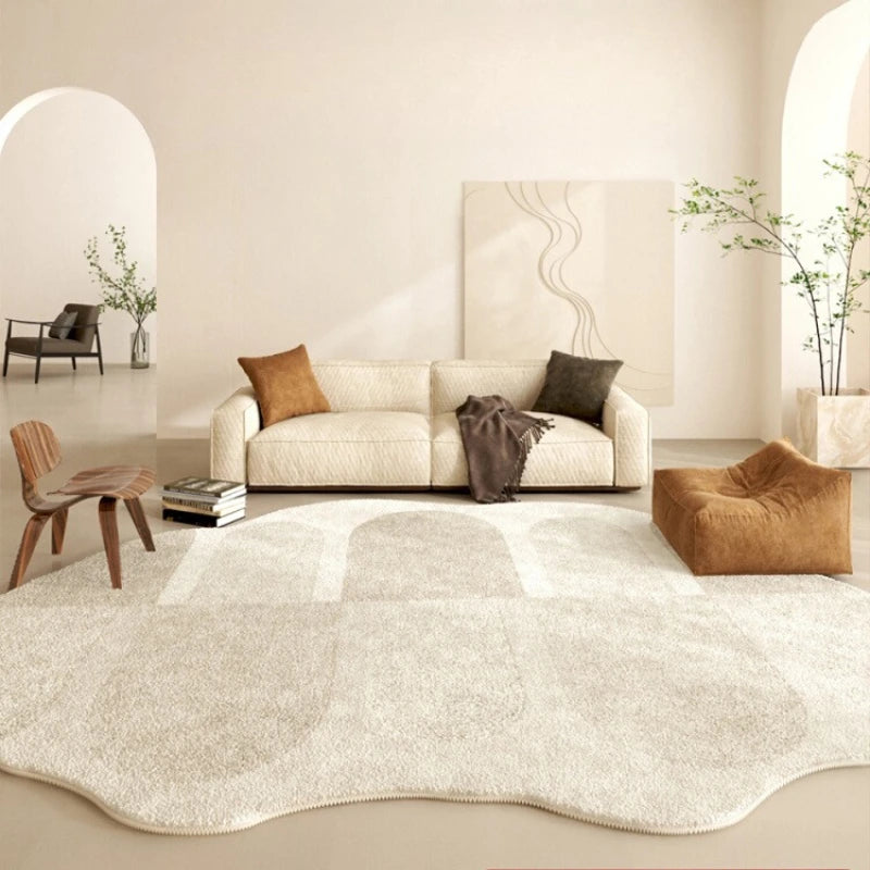 Fluffy Soft Lounge Floor Mat Thickend Plush Bedside Rug