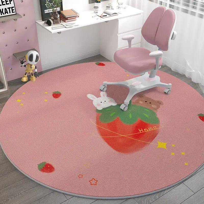 Space Man Cute Round Carpet Home Decor Large Area Rugs