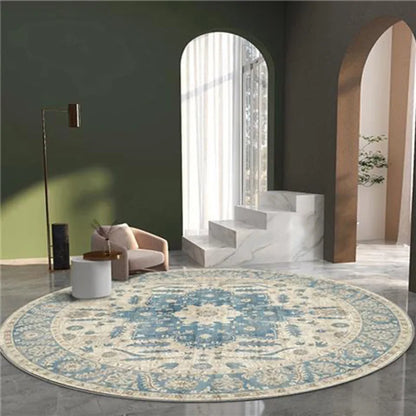 Moroccan Style Living Room Decoration Round Carpet