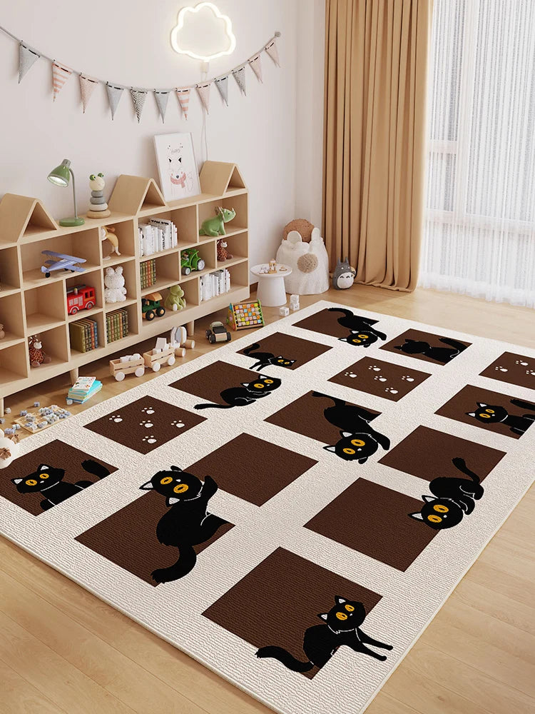 Cartoon Style Carpets Large Area Bedroom Decor Soft Carpet