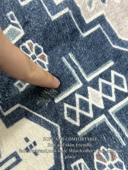 Cartoon Round Carpet Gaming Computer Chair Floor Mat