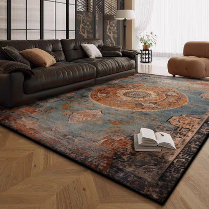 Boho Live Room Rug Antiskid Retro Decoration Home Carpet