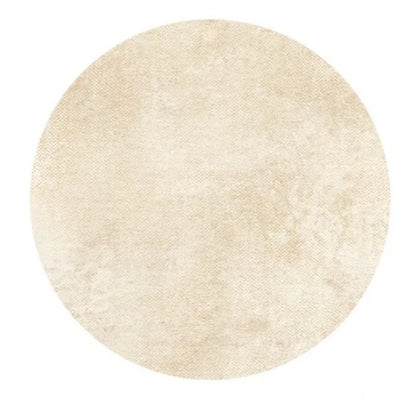 Cream Style Bedroom Decor Round Carpet