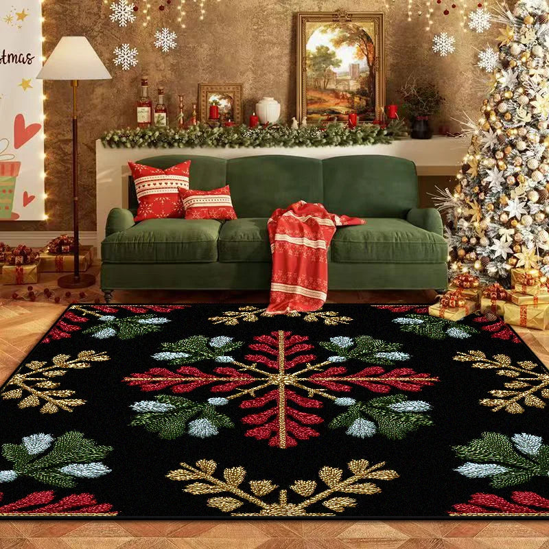 Christmas Style Carpet Living Room High-end Tea Table Rug