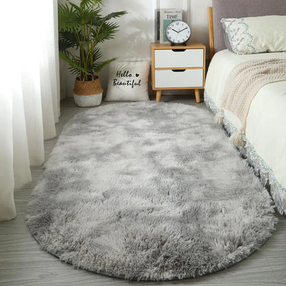 Soft Bedside Carpet Oval Carpet Girl Rug